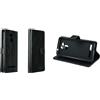 caseroxx Bookstyle-Case per SAIET STS550 Smart Senior, nero | Custodia a libro apribile con scomparti interni e protezione completa per l'uso quotidiano, in finta pelle