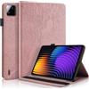 Succtopy Custodia per Xiaomi Pad 7/Pad 7 Pro 11.2 Pollici 2025 Cover in Pelle PU con Porta Penna Custodia Protettiva con Funzione di Supporto Case Oro Rosa