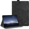 CXTCASE Custodia per iPad Pro 12.9 2022/2021/2020/2018, Intelligente Tablet PU Cover iPad Pro 12,9 (6. 5. 4. und 3. Generation) Tablet Custodia, Nero