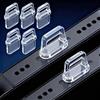 Generic 5 tappi antipolvere di tipo C in PVC per porta di ricarica del telefono per iPhone 16 17 Samsung, accessori trasparenti