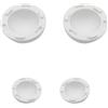 JECOMPRIS 4 Pezzi Rialzo per Portatile in Silicone Bianco a Sfera | Base per Laptop, Facile da Riporre e Portatile, Favorisce Dissipazione Calore, Accessori per Uso Quotidiano