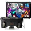 Blackview Active 12 Pro (48GB+1TB) 5G Rugged Tablet Con Proiettore, 30000mAh, 11 FHD+ Robusto Tablet Android 15, 400lm Luce da campeggio, 108MP+50MP, 2 Altoparlanti, IP68,4G,OTG,GPS,NFC,FM, Nero