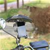 Generic Supporto per telefono da manubrio con parasole impermeabile per moto e biciclette, supporto stabile per cellulare
