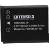 EXTENSILO batteria compatibile con Nikon Coolpix S3200, S3300, S3700, S3600, S3500, S33 fotocamera digitale DSLR (700mAh, 3,7V, Li-Ion)