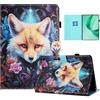 Auslbin Colorata PU Cover Honor Pad X8a 11 Pollici, Colorata e in Movimento, Bellissimo Motivo, Custodia per Tablet Flip Honor Pad X8a con Supporto, Volpe