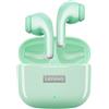 LUXIAR Lenovo LP40 Auricolari wireless Bluetooth 5.1, custodia di ricarica rapida, cancellazione del rumore, microfono integrato, impermeabili, IPX6, con custodia, verde menta
