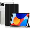 FDHYFGDY Custodia per Redmi Pad SE 8,7 4G Cover, nuova custodia in pelle PU + TPU, custodia protettiva tripla pieghevole con funzione di spegnimento/riattivazione automatica - Nera