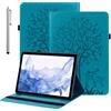 BOLELAW Custodia a libro per Samsung Galaxy Tab A 9,7 pollici (SM-T550/SM-T555), in pelle PU, con portapenne, con scomparto per carte di credito, blu