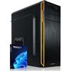 GREED® PC Basic con Intel Celeron G5905 - Calcolatrice veloce + computer per ufficio e casa ufficio con 3,5 GHz, 8 GB di RAM/memoria SSD da 512 GB - DVD+RW - USB3.0 - WLAN, con Windows 11 Pro