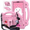 A-BEAUTY Custodia Bambini Compatibile per Xiaomi Redmi Pad SE 8,7 Pollici 4G 2024 Tablet, Cover Protettiva EVA Antiurto con [Tracolla] [Maniglia], Rosa