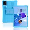 INSOLKIDON Compatibile con Lenovo Chromebook Duet 11 (11M889)/EDU G2/GEN9 2024 Tablet Custodia protettiva in Silicone Cover con Funzione di Supporto (Blue)