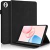 Succtopy Custodia per Honor Pad 10 2025 12.1 Pollici Cover in Pelle PU con Porta Penna Case Protettiva con Funzione di Supporto per Honor Pad 10 2025 12.1 Pollici Nero