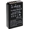 mtb more energy Batteria EN-EL20 Compatibile con Nikon 1 J1, 1 J2, 1 J3, 1 S1, Coolpix A