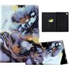 TEDTIKJT Tablet Custodia per Lenovo Tab M10 3rd Gen 10.1 2022 (TB-328FU/TB-328XU) PU Pelle Lenovo Tab M10 3rd Gen Tablet Cover con Supporto Bellissimi Motivi Dipinti Tablet Case,Fiore di Peonia