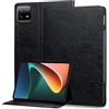 Mldjomid Custodia Tablet per Xiaomi Pad 8/Pad 8 Pro 11.2 2025 Cover Protettiva, Cover Business in Pelle PU con Slot per Schede e Funzione Stand per Xiaomi Pad 7 /Pad 7 Pro 11.2 2024, Nero