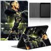 TBNMBGY Tablet Cover Football Custodia per iPad 9,7 6./5. Generation 2018/2017, Stella del Calcio 7 Disegni Pattern Cover con Funzione Pelle Holder Flip Multi Angoli Protezione Antiurto Tablet Case,Boys