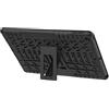 Lobwerk - Cover per Apple iPad 10.2, 2019, con pellicola protettiva per display e supporto nero Nero