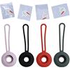 ZhaoCo Custodia in silicone per AirTag, sottile e leggera, antigraffio, compatibile con AirTags 2021, confezione da 4