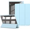 DINGGUAGUA Custodia per Samsung Galaxy Tab S9 11 Pollici 2023 SM- X710/X716B/X718U Tablet Con S Pen Holder - Antiurto Sottile Cover Posteriore Trasparente,Blu chiaro