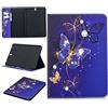LMFULM® Custodia per Samsung Galaxy Tab S3 9,7 pollici (SM-T820/T825) in pelle PU magnetica con motivo a farfalla blu per Galaxy Tab S3 9,7
