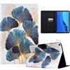 LSPCASA Protettiva Case Compatibile Con Huawei Mediapad M5 Lite 10.1 Pollici Stand Custodia Con Fibbia Magnetica Cover Huawei Mediapad M5 Lite Con Slot Per Carte Foglia