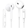 Carphone Warehouse Cuffie Cablate per iPhone,[Certificate MFI] Auricolari In-Ear | Hi-Fi Stereo Auricolari con Microfono e Controllo del Volume,Compatibili con iPhone 14/14 Pro/13/12/11/XR/XS/X/8/7/SE