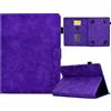 Generico DayQiQiPu Caso per Universale Tutti i Marchi Tablet 8,0 Pollici (Sotto 9 Pollici) in PU Pelle Chiusura Magnetica Flip Cover Custodie Motivo a Cuori Lettere Con Supporto Custodia, Viola