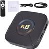 XUMIUZIY Streaming Box 4K con WiFi 6, TV Box con Luce Ambientale RGB HDR10 | Compatibile con 14, Quad-core RK3518, 2 GB di RAM, 16 GB di Spazio di Archiviazione, Uscita HD2.0b, Design Compatto