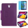 MEIYOUQI Custodia per Samsung Galaxy Tab A 10.5 Inch 2018 (SM-T590 T595 T597),Sottile Pelle Multi-angli Stand Protezione totale Tablet Cover Caso Con Penna Stilo, Pellicola Per Schermo (Purple)