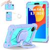 MUDASANQI Custodia protettiva robusta, compatibile con Xiaomi Redmi Pad SE 8.7 4G 2024, resistente, antiurto, anti-goccia, custodia con cavalletto + tracolla, per Redmi Pad SE 8.7 4G (viola)