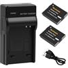 Tecmana Batteria di ricambio NB-6L con caricatore per Canon PowerShot SX510 HS, SX500 is, SX700 HS, SX280 HS, SX260 HS, SX170