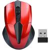 N\A Mouse wireless regolabile da 2,4 Ghz 1200 DPI ottico da gioco senza fili Home Office Gaming Mouse PC computer portatile rosso