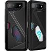 GIOPUEY Cover Compatibile con ASUS ROG Phone 7, Il Materiale TPU Ultrasottile Custodia, Anti Impronta Digitale Phone Case [Resistente all'Usura] [Antiscivolo] - Nero