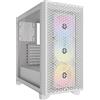 CORSAIR 3000D RGB AIRFLOW Case per PC Mid-Tower - 3 Ventole AR120 RGB - Supporto di GPU a Tre Slot - Spazio per Alloggiare Fino a 8 Ventole da 120 mm - Design con Flusso D'aria Elevato - Bianco