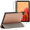 ebestStar - Cover per Samsung Galaxy Tab A7 10.4 T505 (2022, 2020), Custodia Protezione Flip Magnetica, Slim Case Sottile Pelle PU, Rosa Dorato + Vetro Temperato