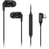 SoundMAGIC E80D Auricolari Cablati USB-C, Micro, DAC Hi-Res, HiFi, Nero | Chiamate cristalline, chip Hi-Res, bassi profondi, isolamento acustico, vestibilità ergonomica, compatibilità universale