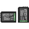 Camulti NP-FW50 - Confezione da 2 batterie ricaricabili agli ioni di litio, 7,2 V, 1500 mAh, compatibili con Sony Alpha A7, A7R, A3000, NEX-7, NEX-6, NEX-5N/5R/5, NEX-F3, NEX-3N/C3/3, Cyber-Shot