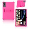 yystao Custodia protettiva per tablet DOOGEE Tab G6 Max 13.4 pollici 2025 più recente, yystao bambini custodia morbida in silicone compatibile con DOOGEE Tab G6 Max, supporto regolabile (rosa)