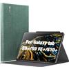 INFILAND Custodia per Samsung Galaxy Tab S10+ Plus/S9 FE+/S9+ Plus 12.4 pollici 2024/2023 Release, Cover Stand Multi-Angolo Compatibile con [Risveglio/Auto Standby], Verde Menta