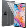 CONAPIKA Cover per TCL Nxtpaper 11 Plus 11.5 Pollici con 2 Vetro Temperato, Flessibil AntiGraffio Custodia Protettiva TPU Retro Case con Angoli Rinforzati Ultra Leggera Trasparente Paraurti Cover