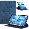 LSPCASA Custodia per Xiaomi Redmi Pad 2 da 11 pollici 2025, girevole a 360° | Custodia a libro in pelle PU con funzione di supporto, portapenne, scomparti per carte di credito, per Xiaomi Redmi Pad 2 da