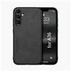 Kepuch Silklike Cover per Samsung Galaxy A36 - Custodia Case Piastra Metallica Incorporata - Nero
