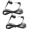Fllyvly Auricolare Mono Singolo Lato, Auricolare In-Ear Monouso con Jack 3,5 mm, Cavo 1 m, Compatibile con iPhone, Android, MP3, per Sport e Corsa,Cuffie da presentatore della guida turistica (2PCS)