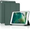 ProCase Smart Case per Ipad Air 3a Generazione 2019/Ipad Pro 2017 da 10,5 Pollici, Custodia Sottile con Supporto per Matita Posteriore Traslucida Satinata per Air 3 -Verde