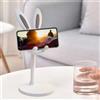 Generic Simpatico supporto per telefono a forma di coniglietto per scrivania, tavolo, ufficio, camera da letto, uso a mani libere, supporto per la visualizzazione mobile