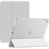 Noojan Techknow Custodia Magnetica Intelligente per iPad 10,2 (9a, 8a, 7a Generazione) Auto Sleep/Wake Smart Shell Cover Con Retro Satinato Traslucido (Bianco)
