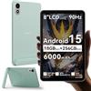 Blackview ZENO 1 8 pollici Tablet Android 15 90Hz 800x1280 - Ultra leggero&compatto Gaming, T615 8 core AI Chip, 18GB RAM+256GB ROM(2TB TF)/4G LTE+WiFi5G/Face ID/6000mAh/8MP+8MP/Widevine L1/BT5.2/GMS