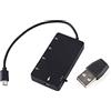SUNGOOYUE Hub Micro USB a 4 Porte, Cavo di Ricarica Adattatore di Estensione OTG USB 2.0 4 in 1 per Smartphone e Tablet