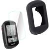 Chooee Custodia Compatibile con Garmin Edge 130 Cover protettiva in silicone per GPS,Pellicole in Vetro Temperato per Garmin Edge130