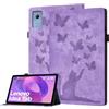 Bemoloon Tab Cover per Lenovo Idea Tab 11 2025 TB-336ZU Pelle PU Stampa Gatto e Farfalla, Custodia a Libro con Supporto, Tasca per Carte, Portapenne, Gatto Viola